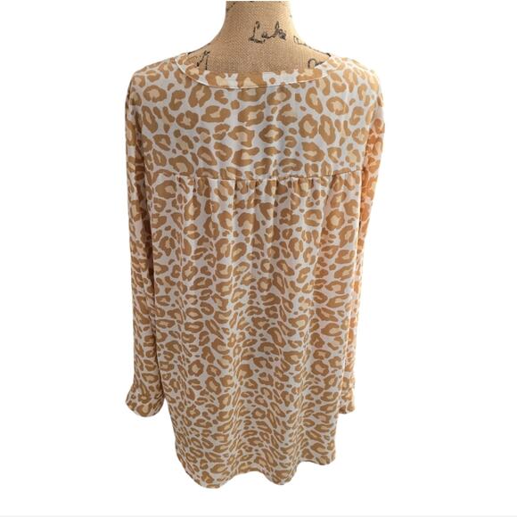 Torrid Georgette Hi-Low Pullover Long Sleeve Animal Print Shirt Plus Size 2 2X - Picture 5 of 10
